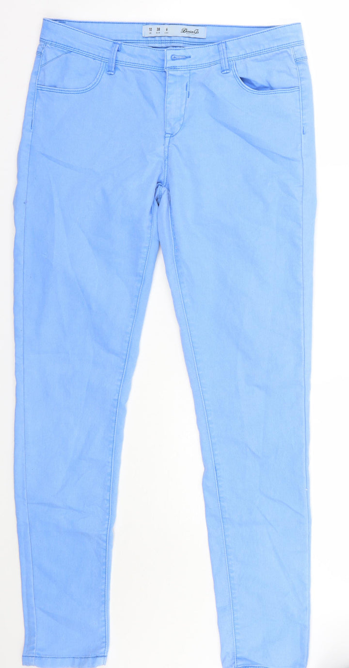Denim & Co. Womens Blue Skinny Jeans Size 10 L29 in