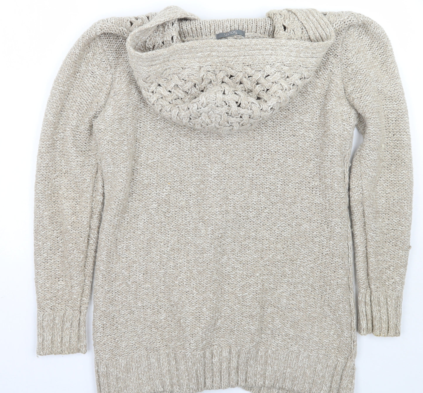 South Womens Beige   Cardigan Jumper Size 14