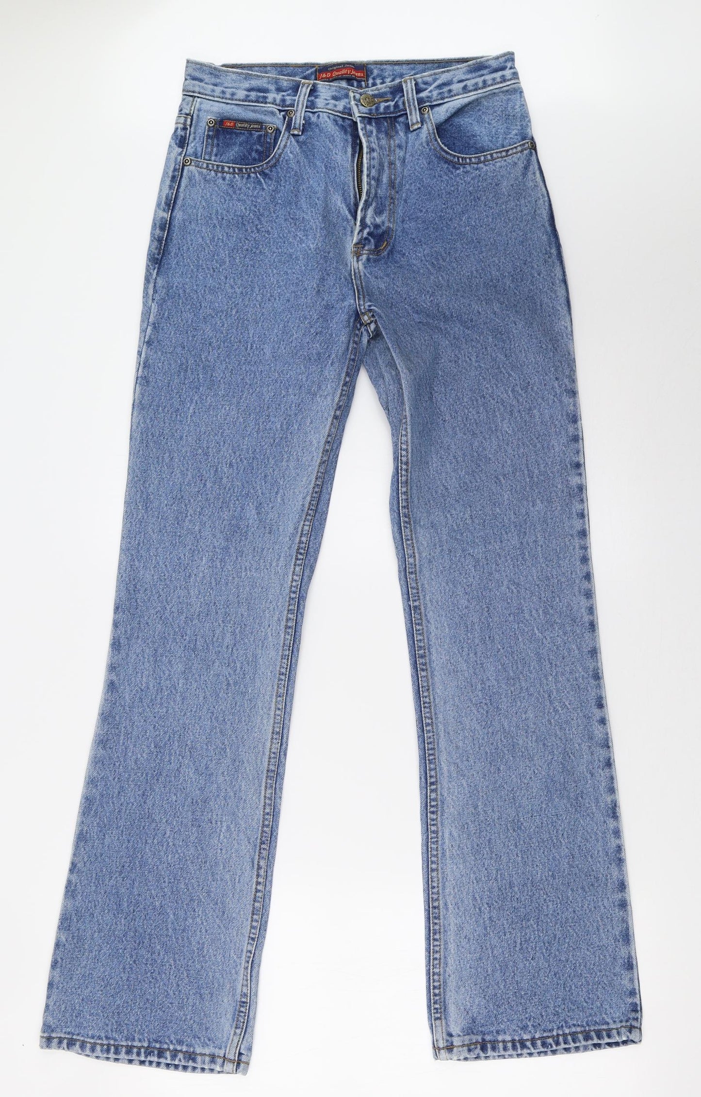 judong Womens Blue  Denim Straight Jeans Size 8 L31 in