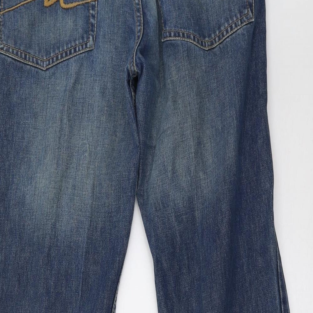 nur Mens Blue  Denim Straight Jeans Size 32 L30 in