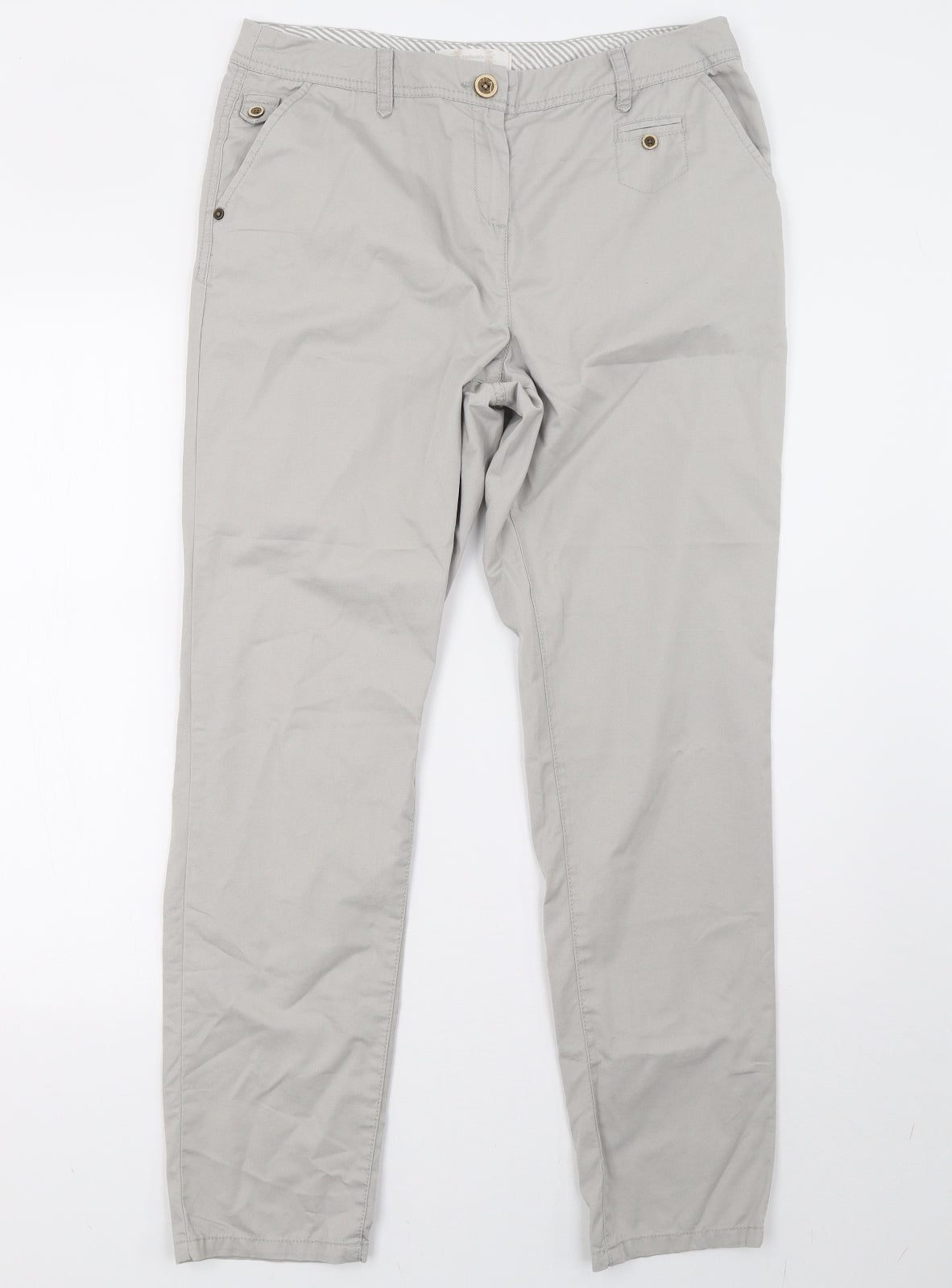 BHS Womens Grey   Trousers  Size 12 L31 in
