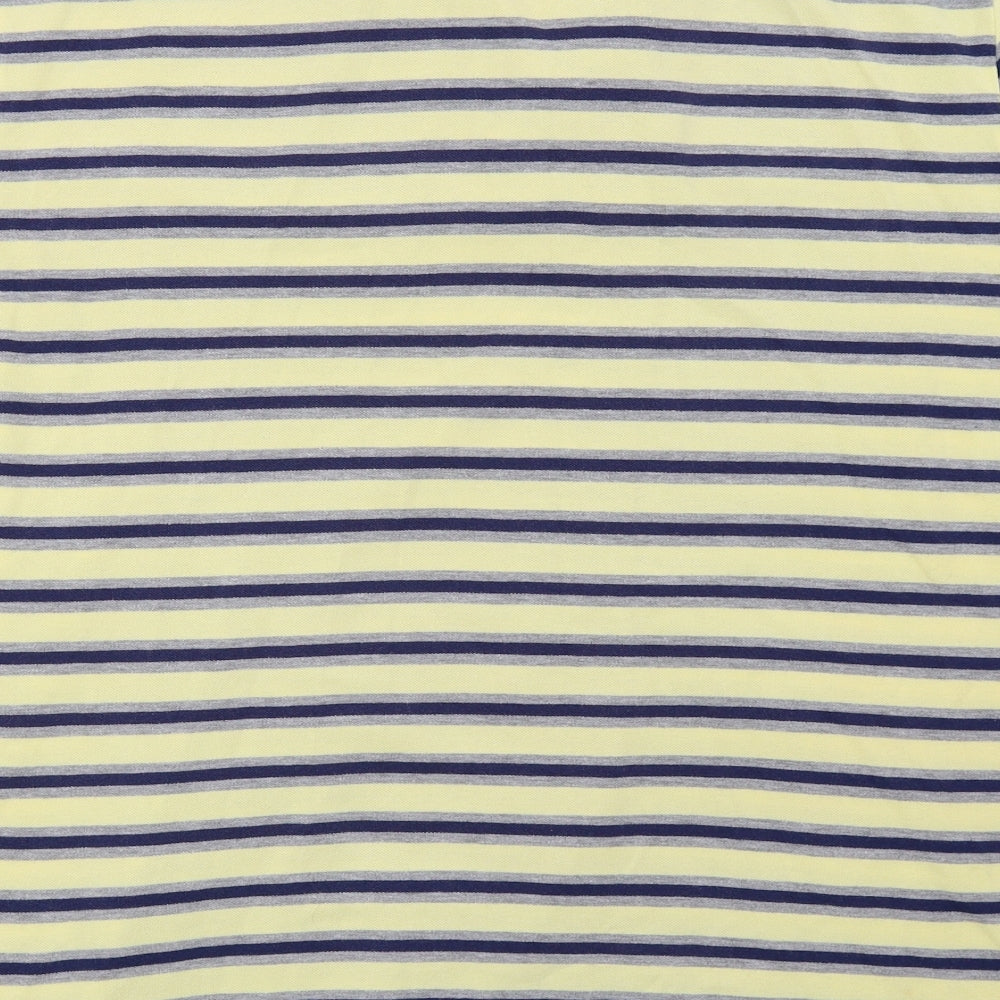 Cedar Wood State Mens Yellow Striped   Polo Size 2XL