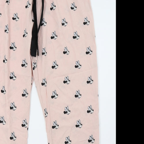 Primark Womens Pink Polka Dot   Pyjama Pants Size 16