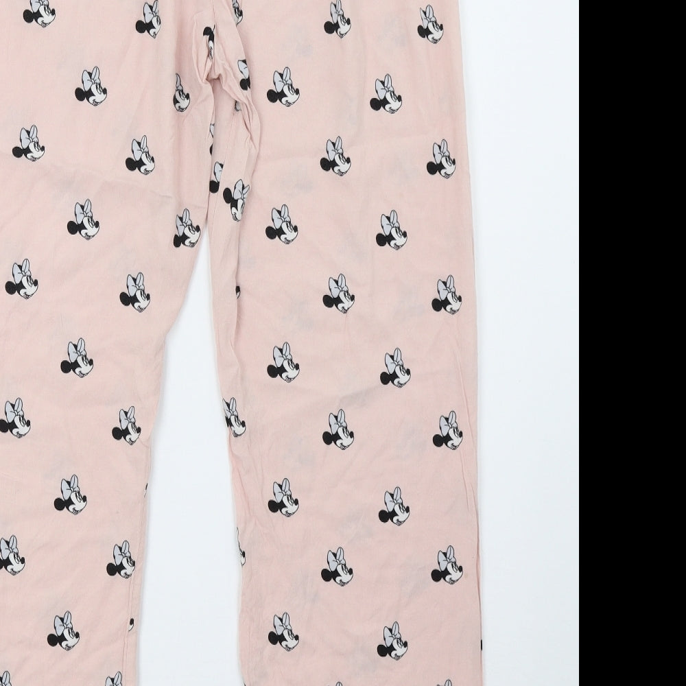 Primark Womens Pink Polka Dot   Pyjama Pants Size 16