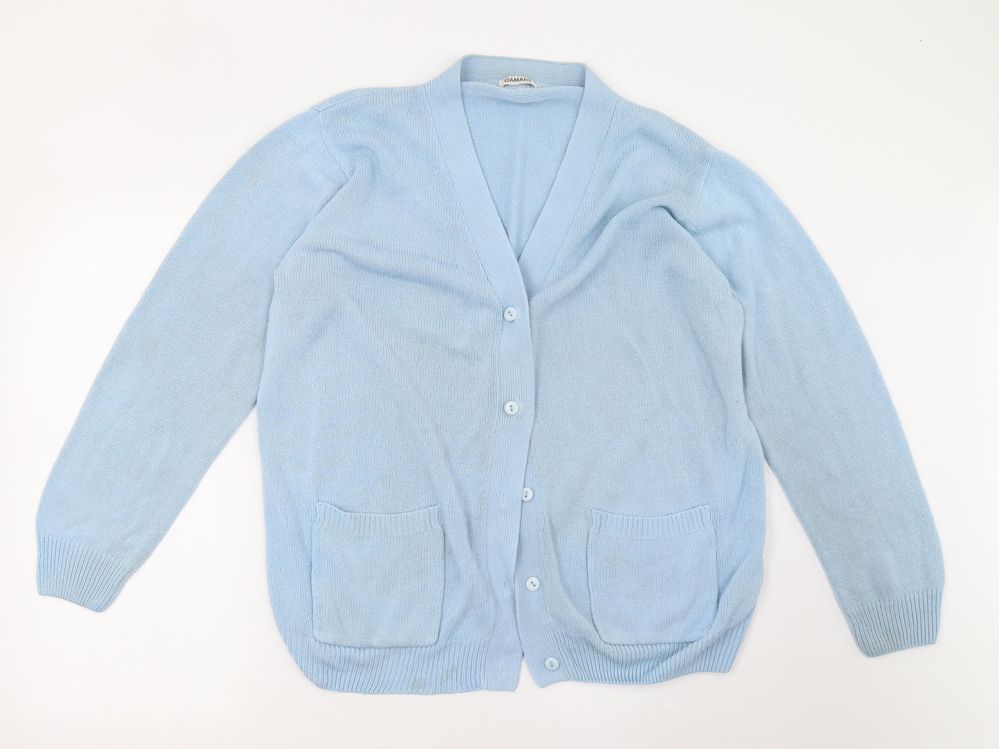 Damart Womens Blue  Knit Cardigan Jumper Size 20