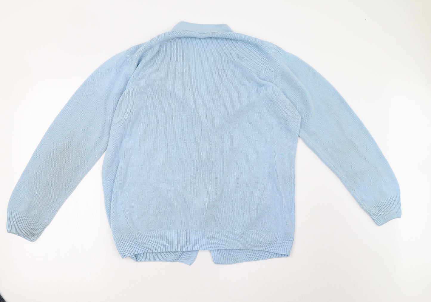 Damart Womens Blue  Knit Cardigan Jumper Size 20