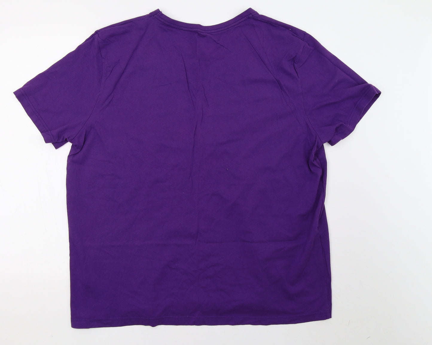 Sainsburys Mens Purple    T-Shirt Size XL