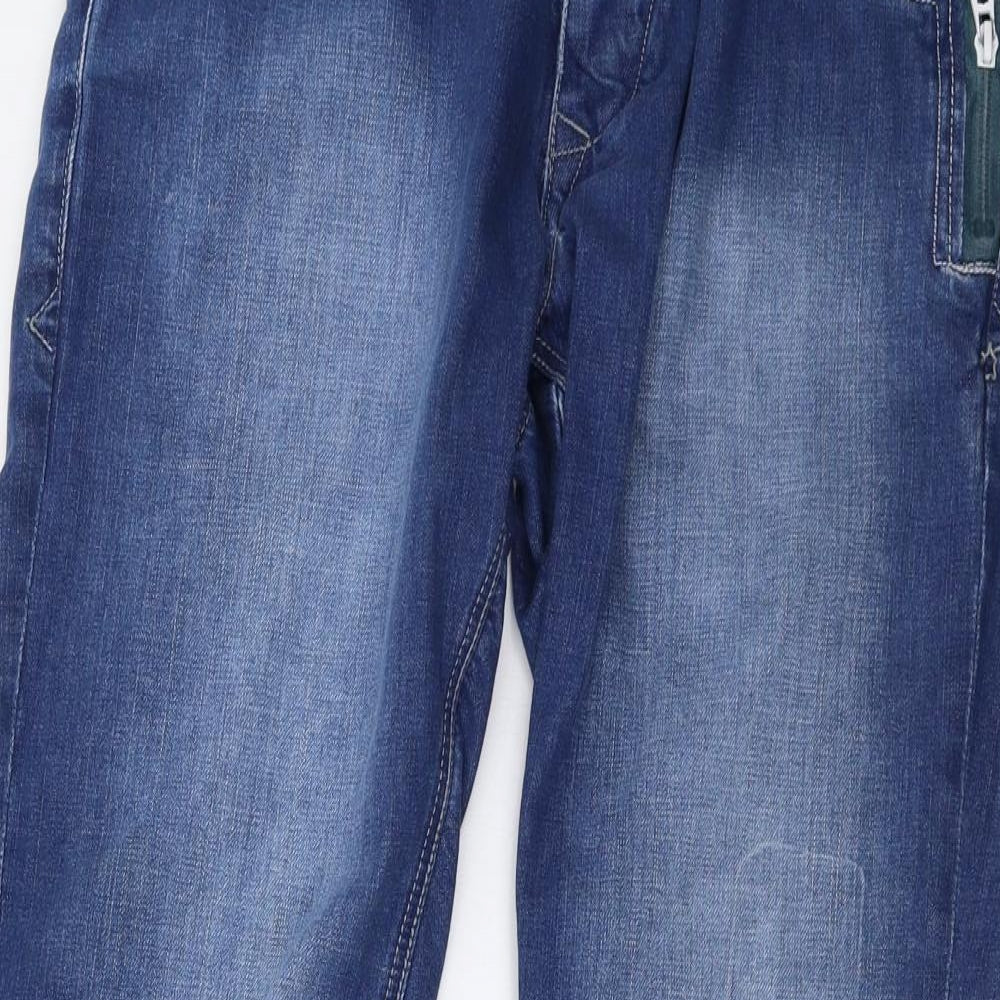 Police Mens Blue  Denim Straight Jeans Size 32 L30 in