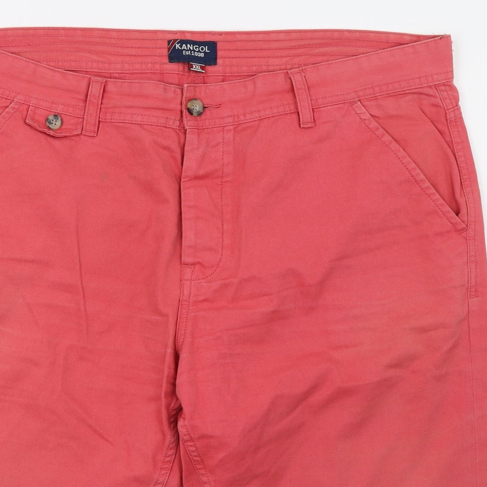 Kangol Mens Pink   Chino Shorts Size 2XL