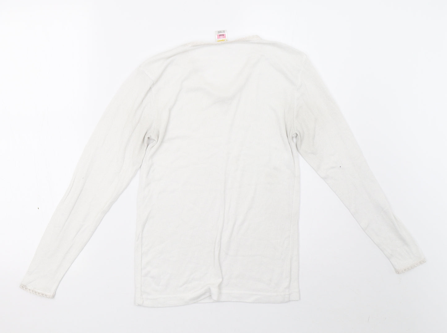 octove Womens White   Pullover Sweatshirt Size XS