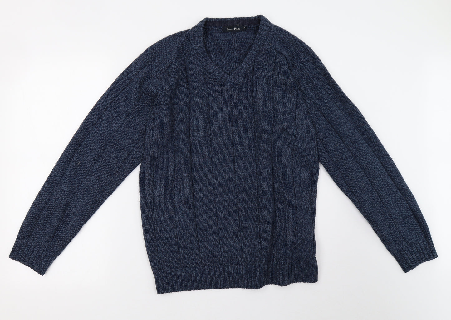 EWM Mens Blue  Knit Pullover Sweatshirt Size M