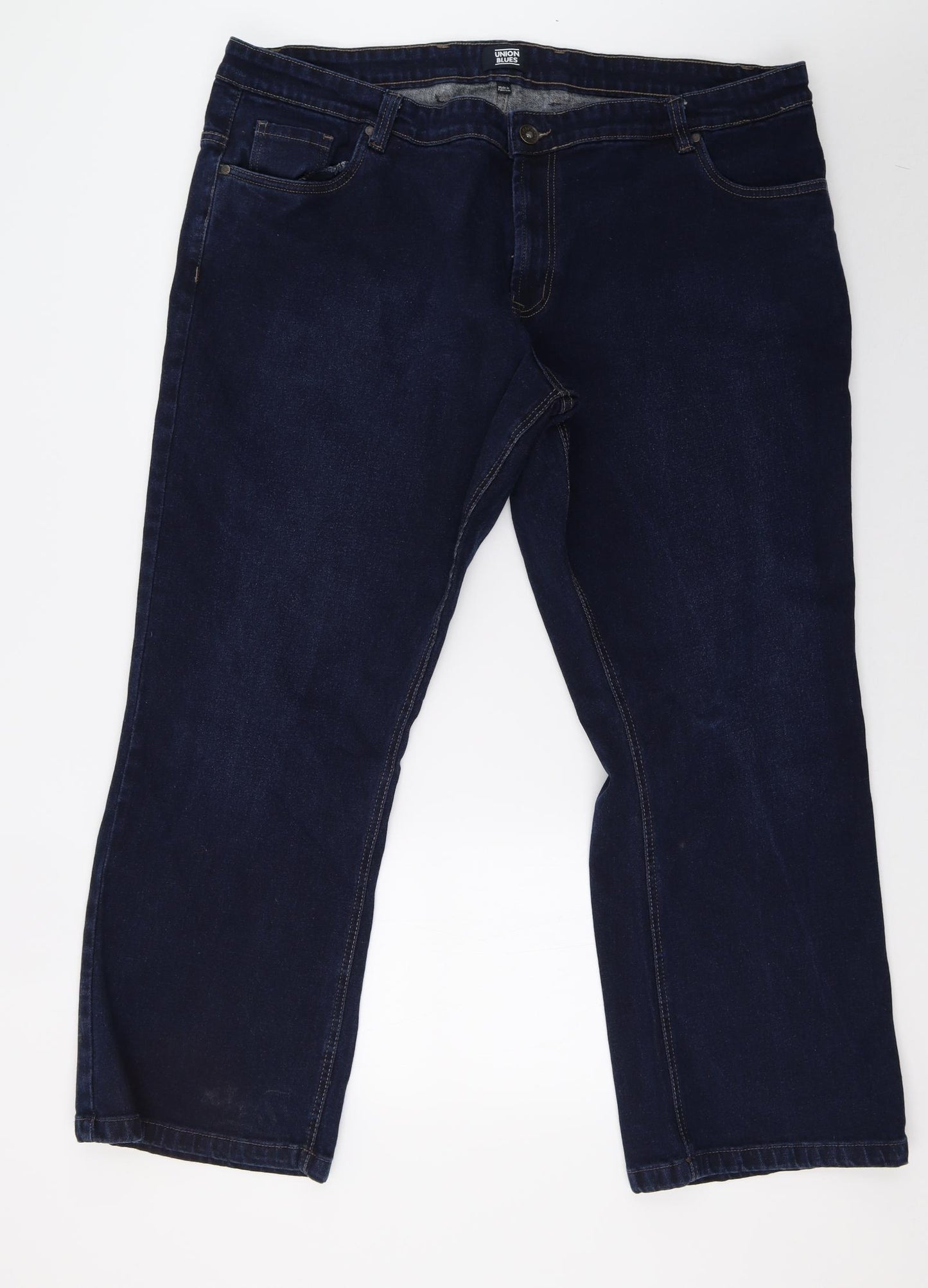 union blues Mens Blue  Denim Straight Jeans Size 44 L30 in