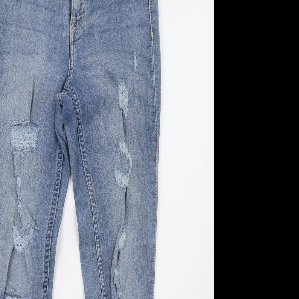 H&M Womens Blue  Denim Skinny Jeans Size 6 L28 in