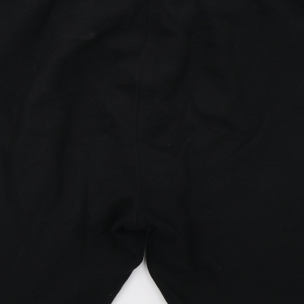 Nutmeg Mens Black   Sweat Shorts Size L