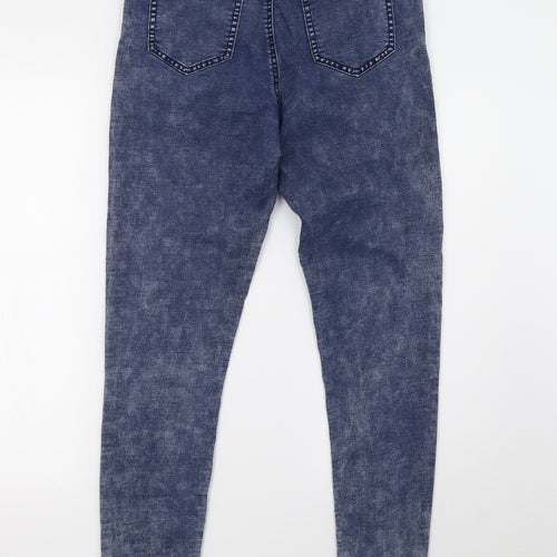F&F Womens Blue  Denim Jegging Trousers Size 12 L32 in