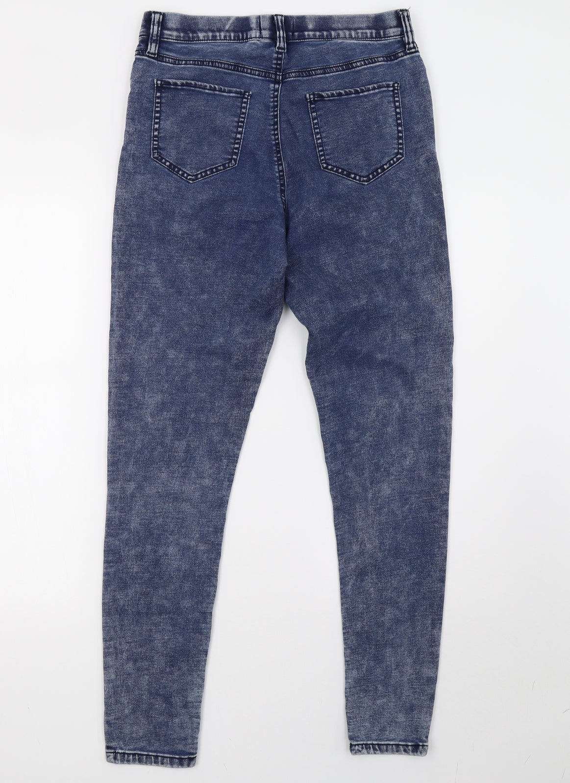 F&F Womens Blue  Denim Jegging Trousers Size 12 L32 in