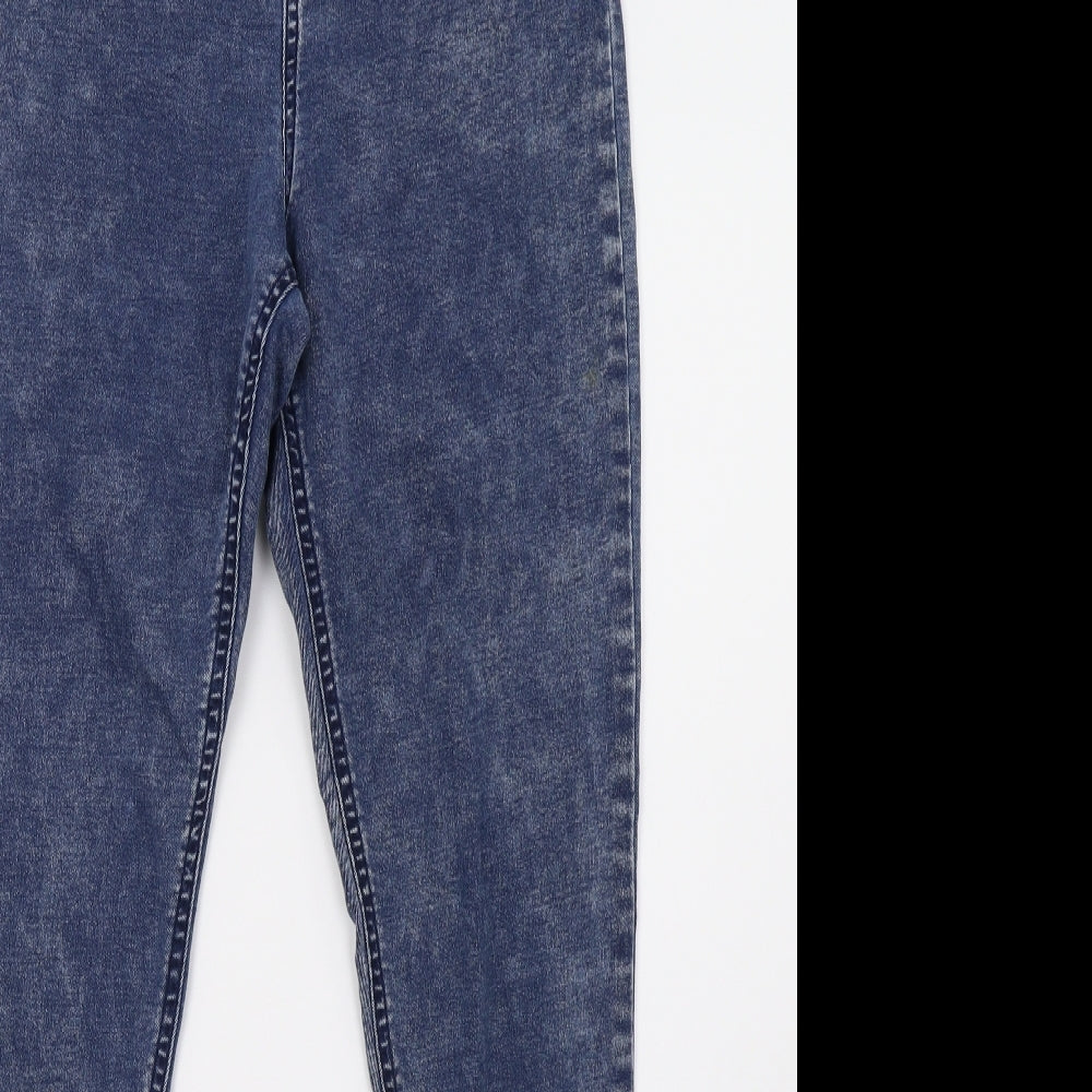 F&F Womens Blue  Denim Jegging Trousers Size 12 L32 in