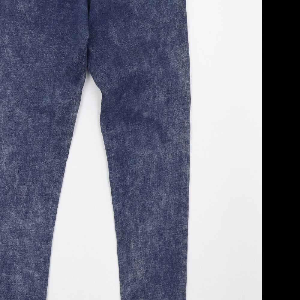 F&F Womens Blue  Denim Jegging Trousers Size 12 L32 in
