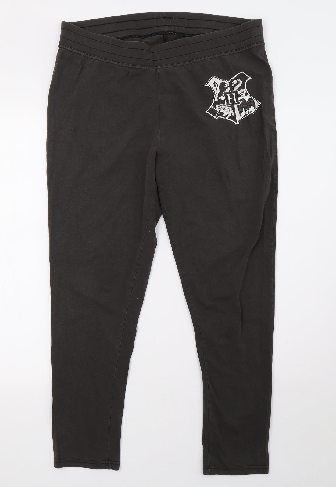Marks and Spencer Womens Black  Velvet Trousers  Size 12 L26 in