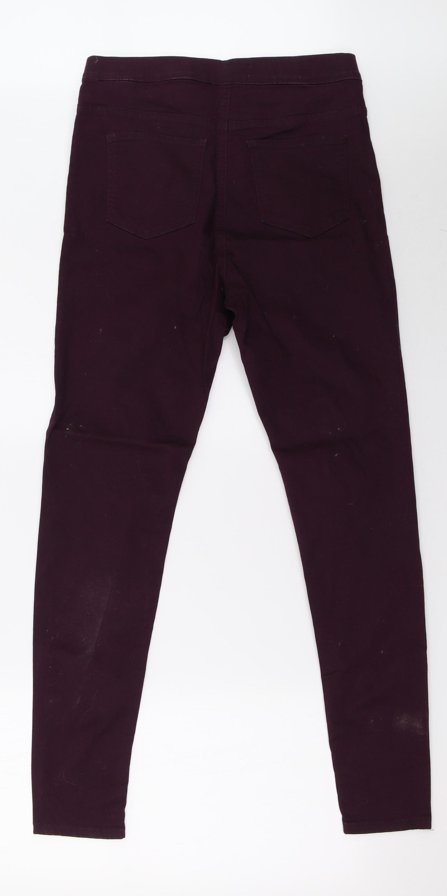 Marks and Spencer Womens Purple   Jegging Trousers Size 12 L31 in