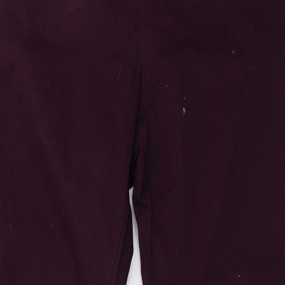 Marks and Spencer Womens Purple   Jegging Trousers Size 12 L31 in