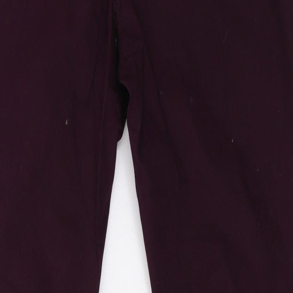 Marks and Spencer Womens Purple   Jegging Trousers Size 12 L31 in