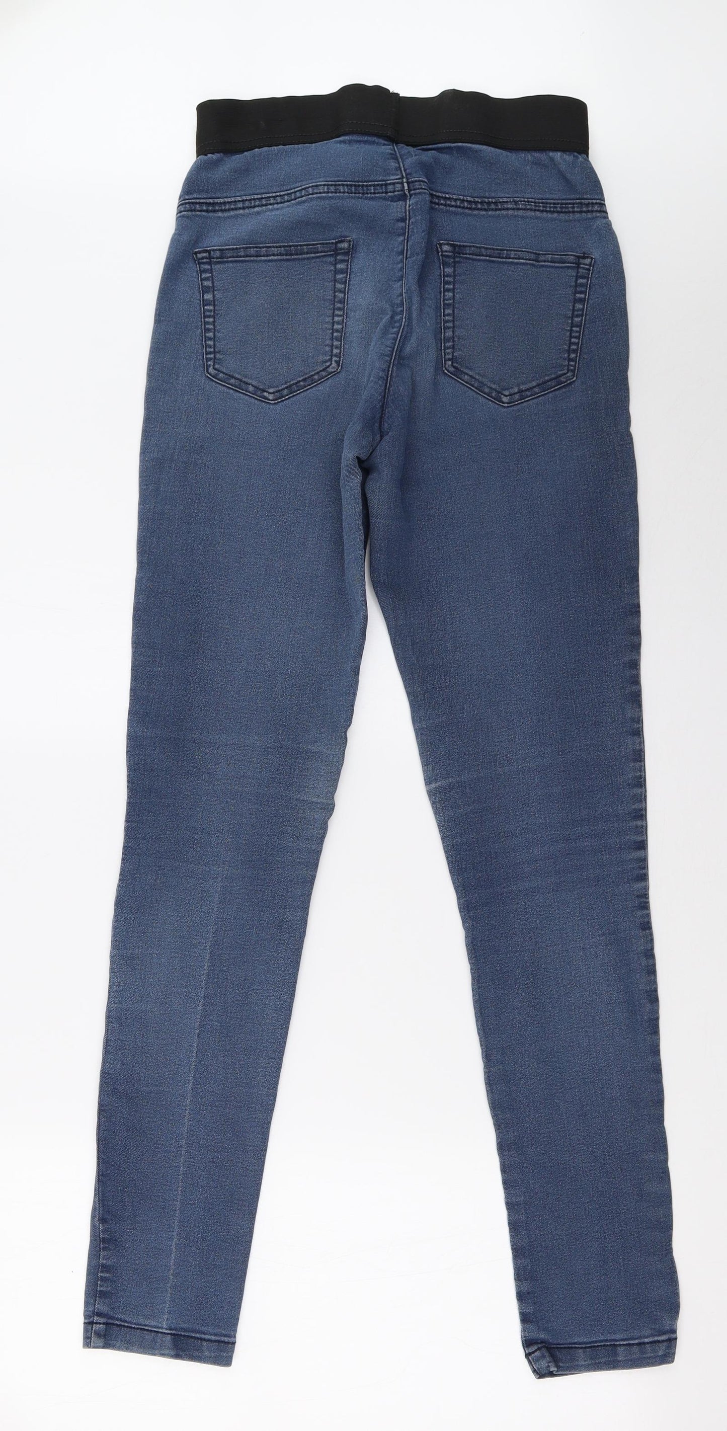 Marks and Spencer Womens Blue   Jegging Trousers Size 12 L31 in
