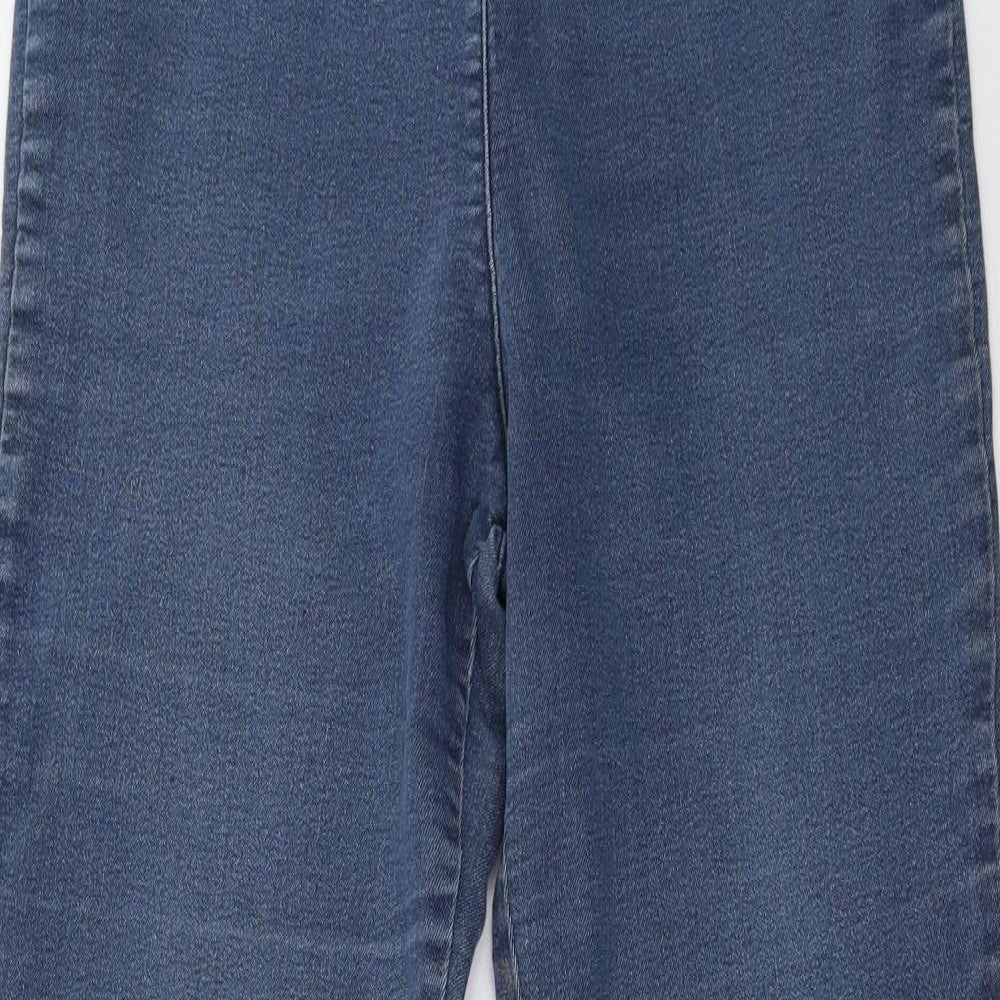 Marks and Spencer Womens Blue   Jegging Trousers Size 12 L31 in