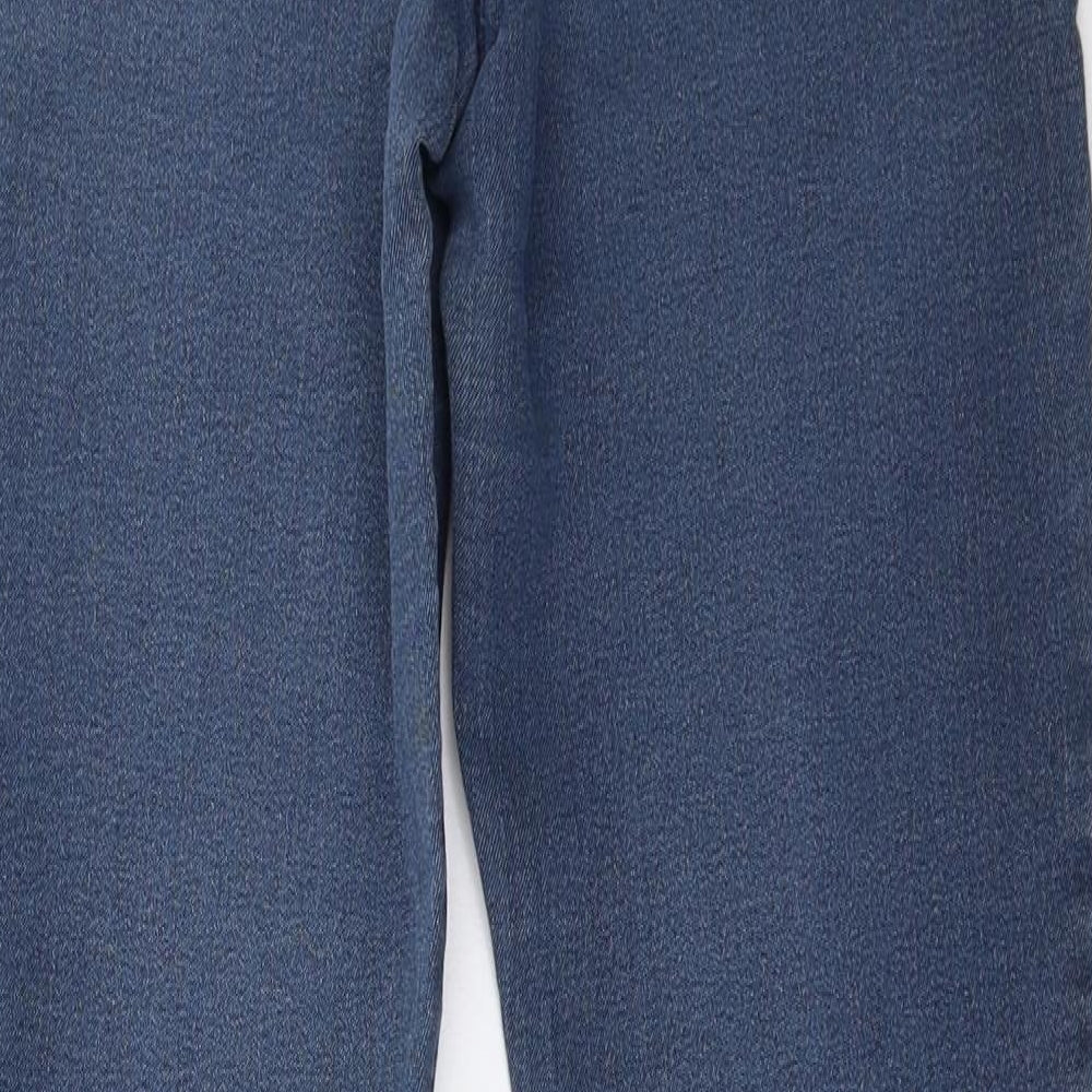 Marks and Spencer Womens Blue   Jegging Trousers Size 12 L31 in