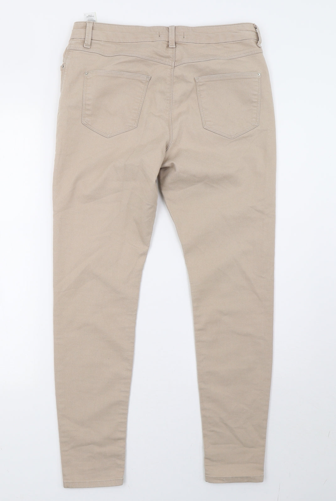 Marks and Spencer Womens Beige   Jegging Trousers Size 12 L30 in