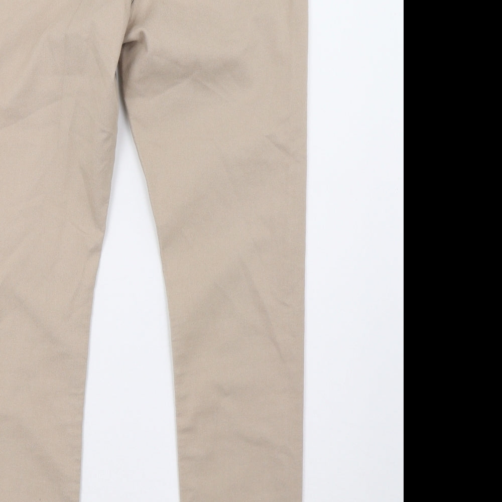 Marks and Spencer Womens Beige   Jegging Trousers Size 12 L30 in