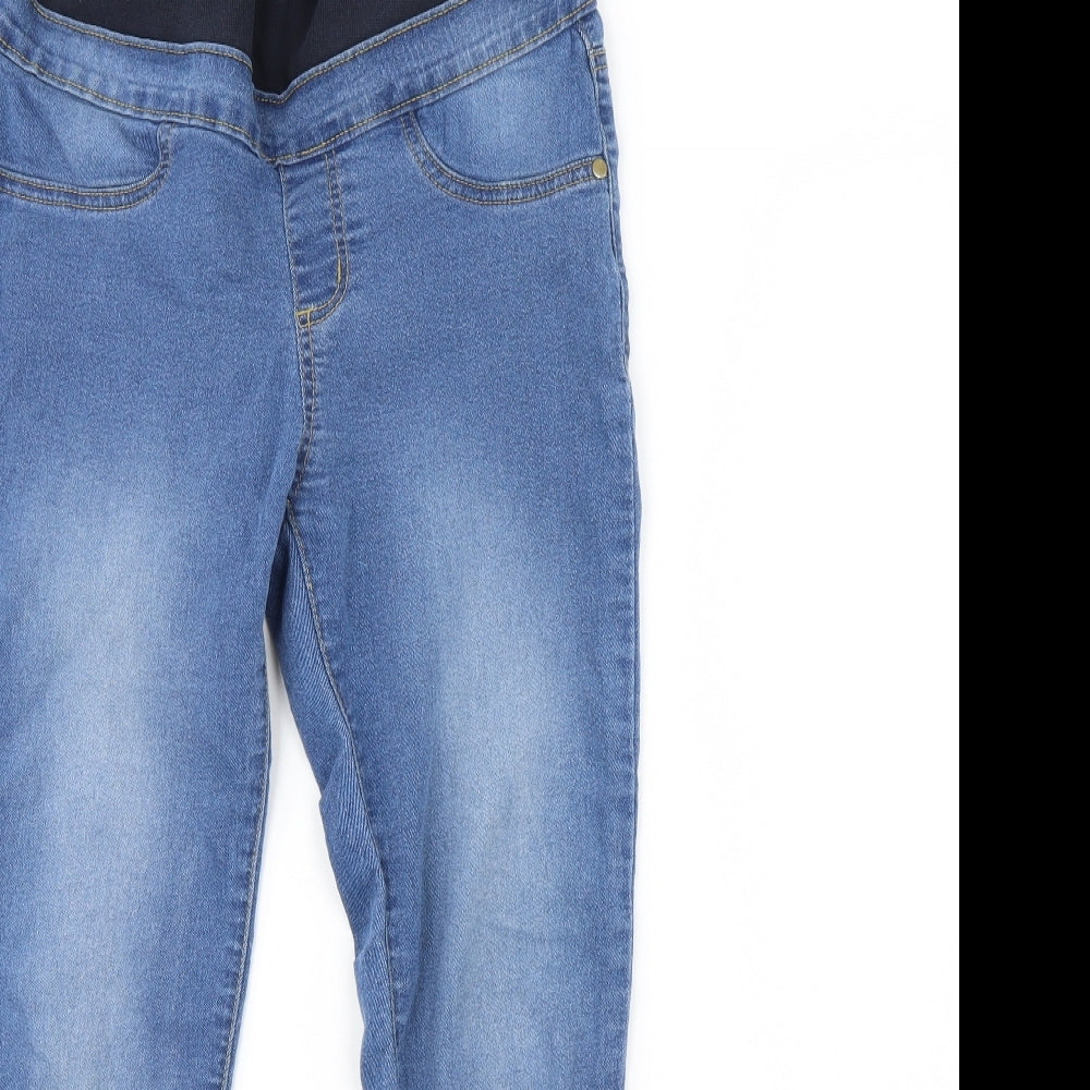 Boohoo Womens Blue  Denim Straight Jeans Size 8 L30 in
