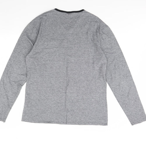 Autograph Womens Grey Striped  Basic Blouse Size L