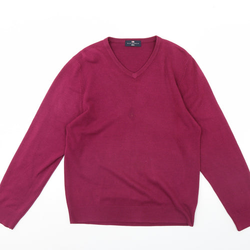 m&s Mens Purple   Pullover Jumper Size M