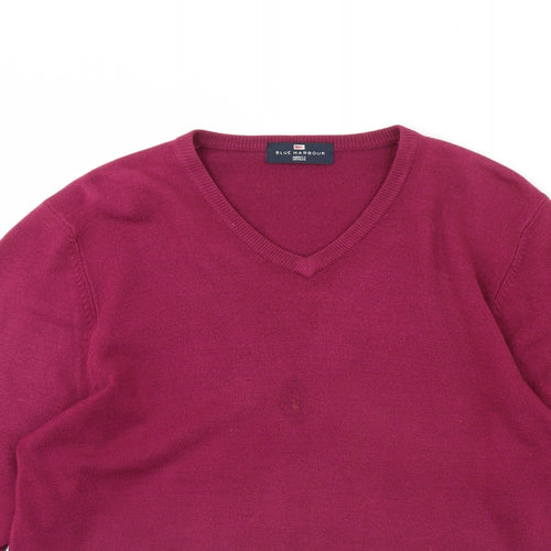 m&s Mens Purple   Pullover Jumper Size M