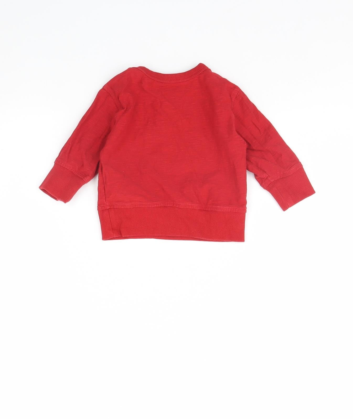 NEXT Baby Red   Pullover Jumper Size 3-6 Months