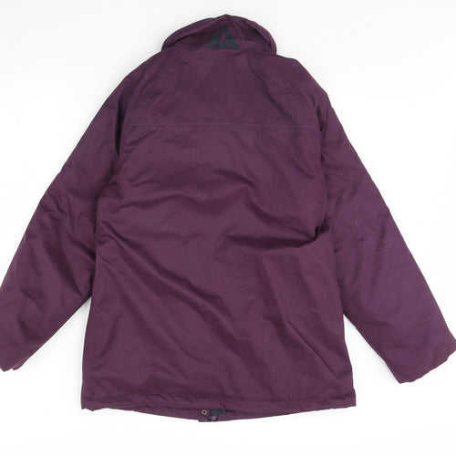 Jack turkey Womens Purple  Fleece Rain Coat Coat Size 10