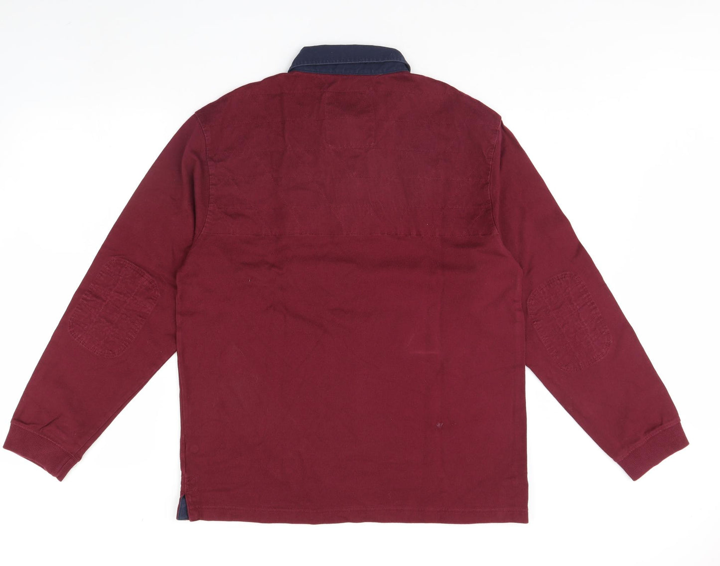 m&s Mens Red   Henley Jumper Size M