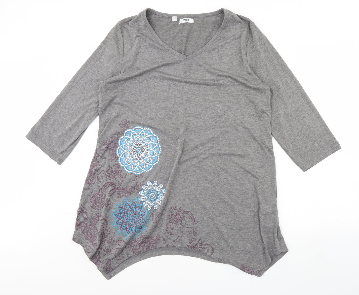 Bpc Womens Grey   Basic Blouse Size L