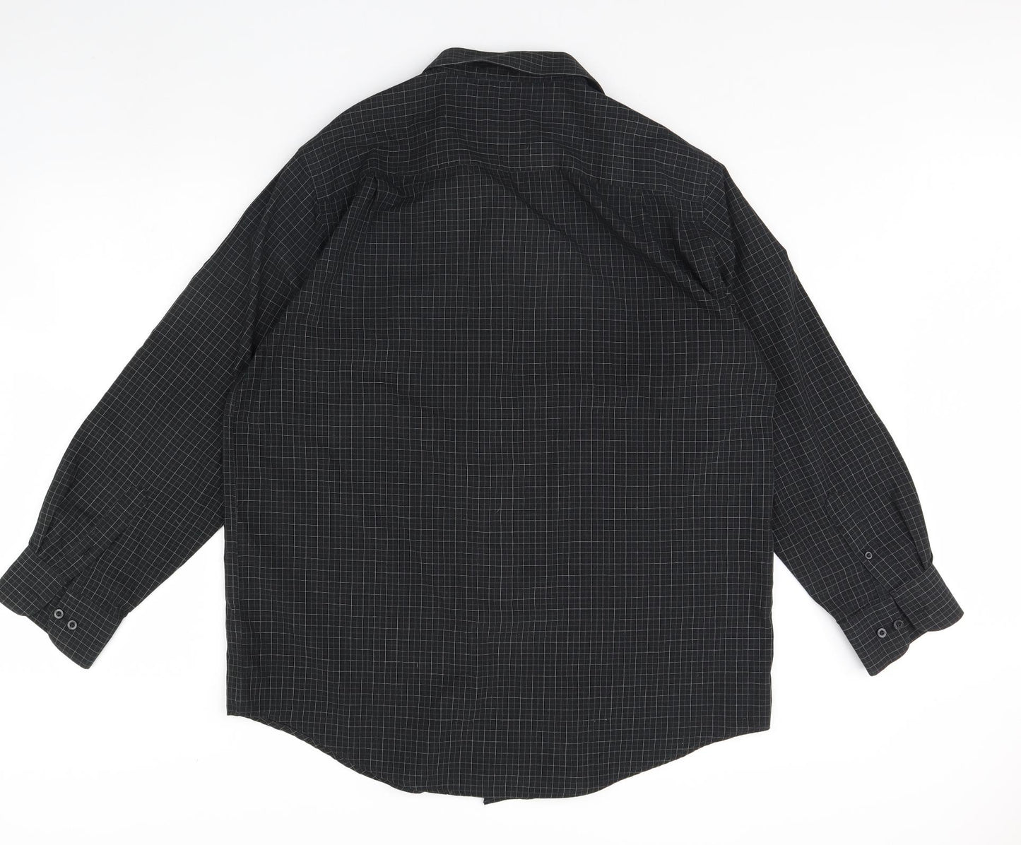 F&F Mens Black    Dress Shirt Size 16