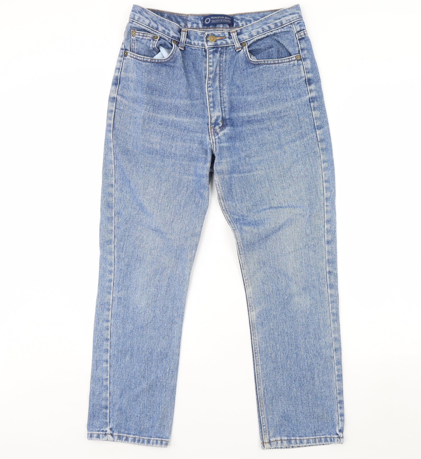 Principles Womens Blue  Denim Straight Jeans Size 12 L30 in