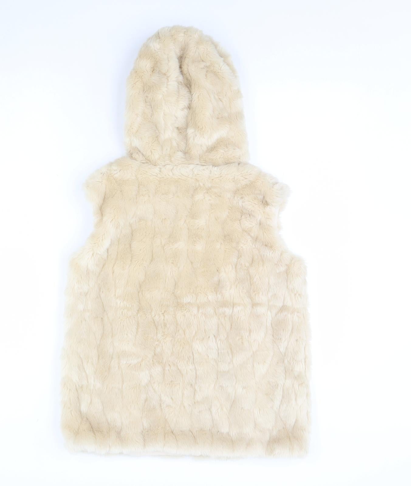 Nutmeg Girls Beige   Gilet Coat Size 12 Years