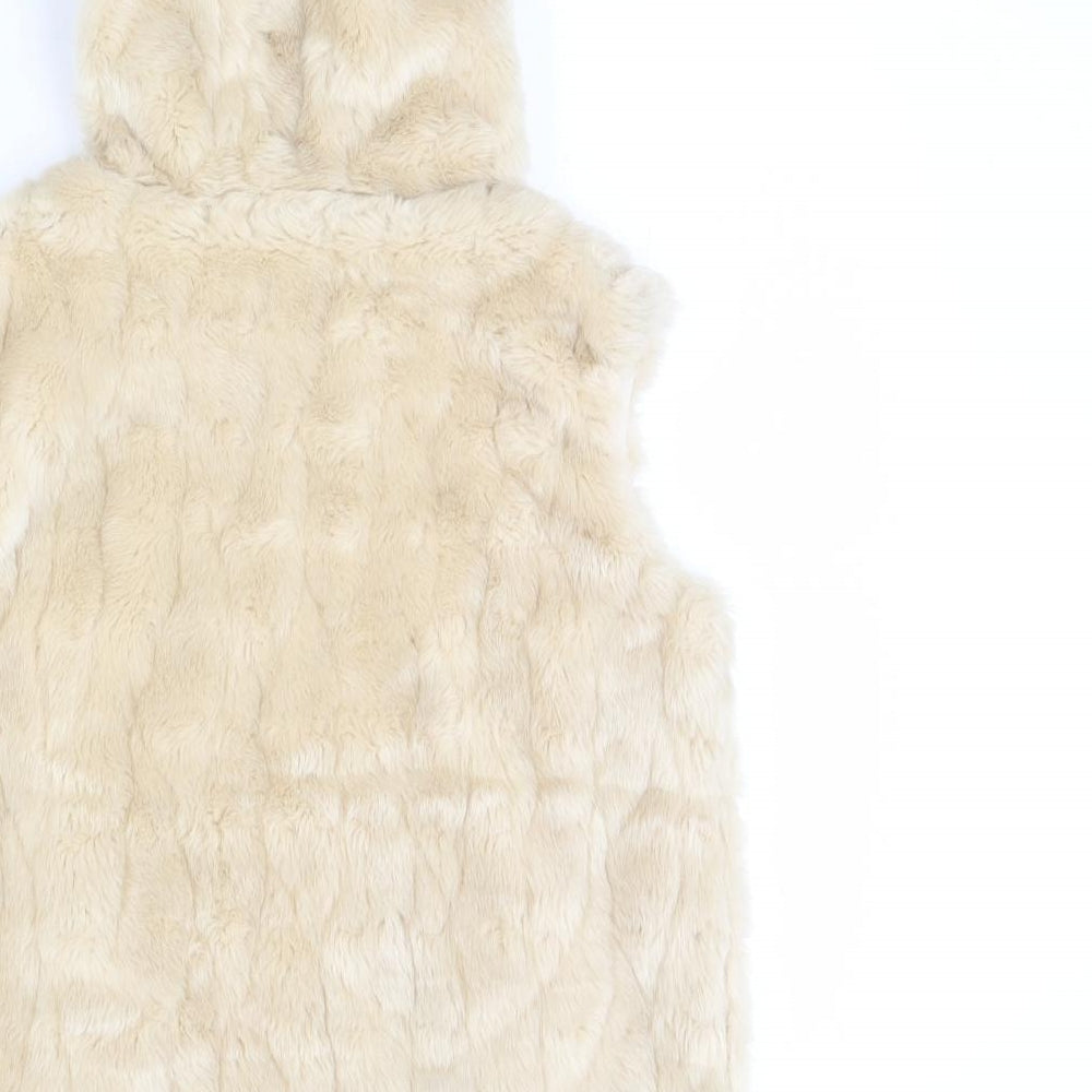 Nutmeg Girls Beige   Gilet Coat Size 12 Years