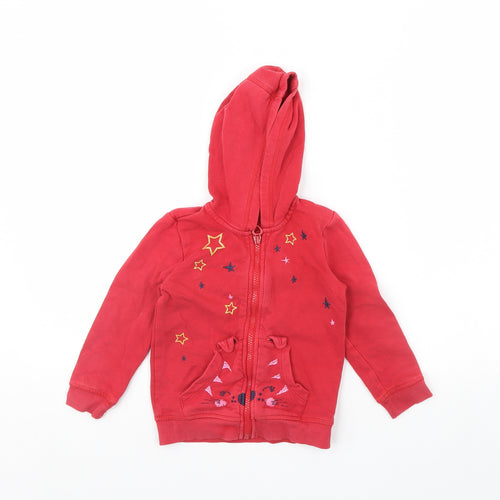 George Girls Red   Jacket  Size 3 Years