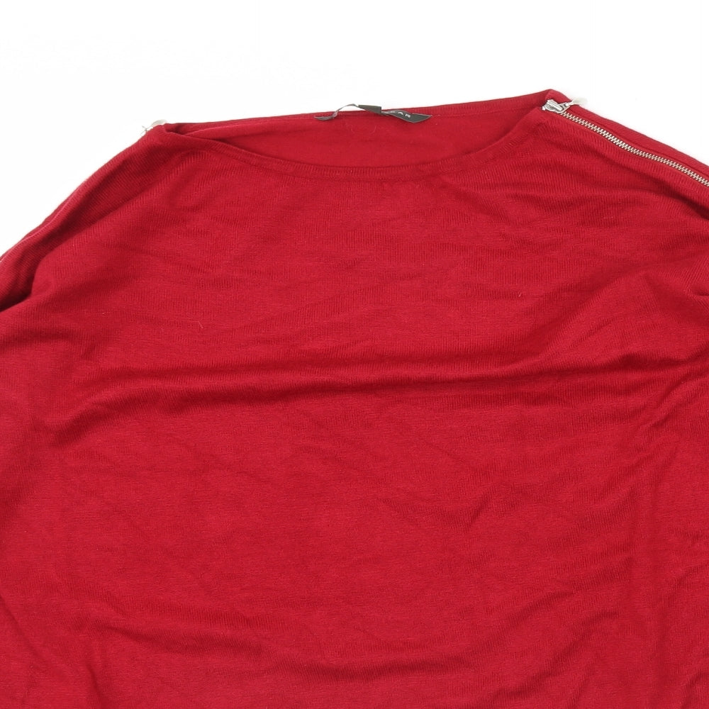Love Knitwear Womens Red   Pullover Jumper Size 16