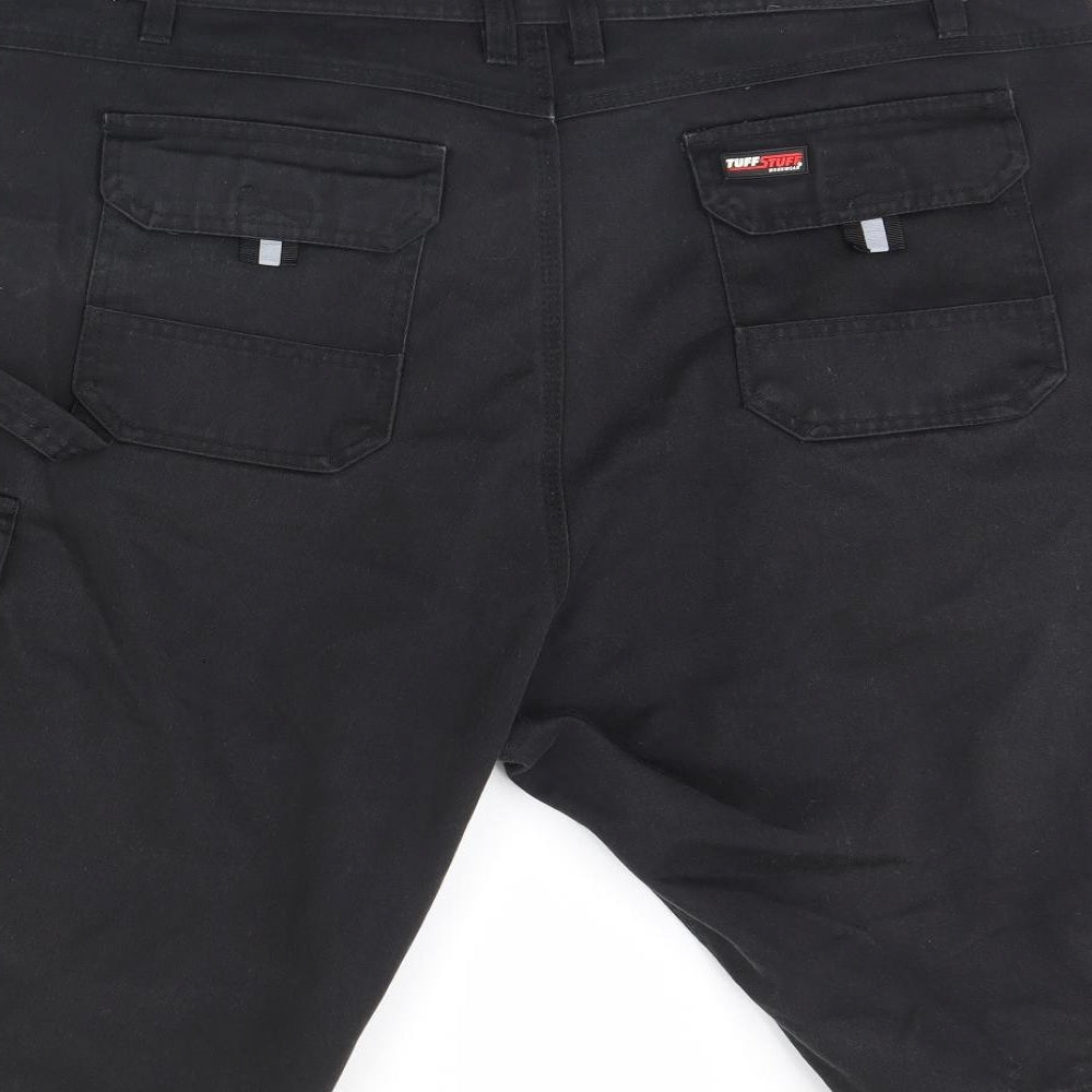 Tuff Stuff Mens Black   Chino Shorts Size 44