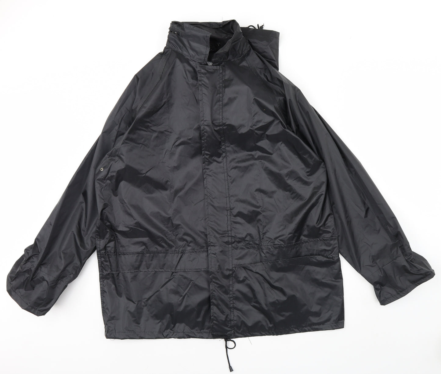 Highlander Mens Black   Rain Coat Coat Size L