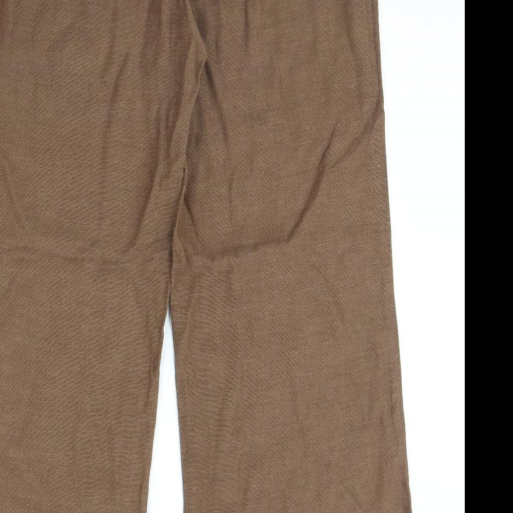 Wallis Womens Brown   Trousers  Size 16 L32 in