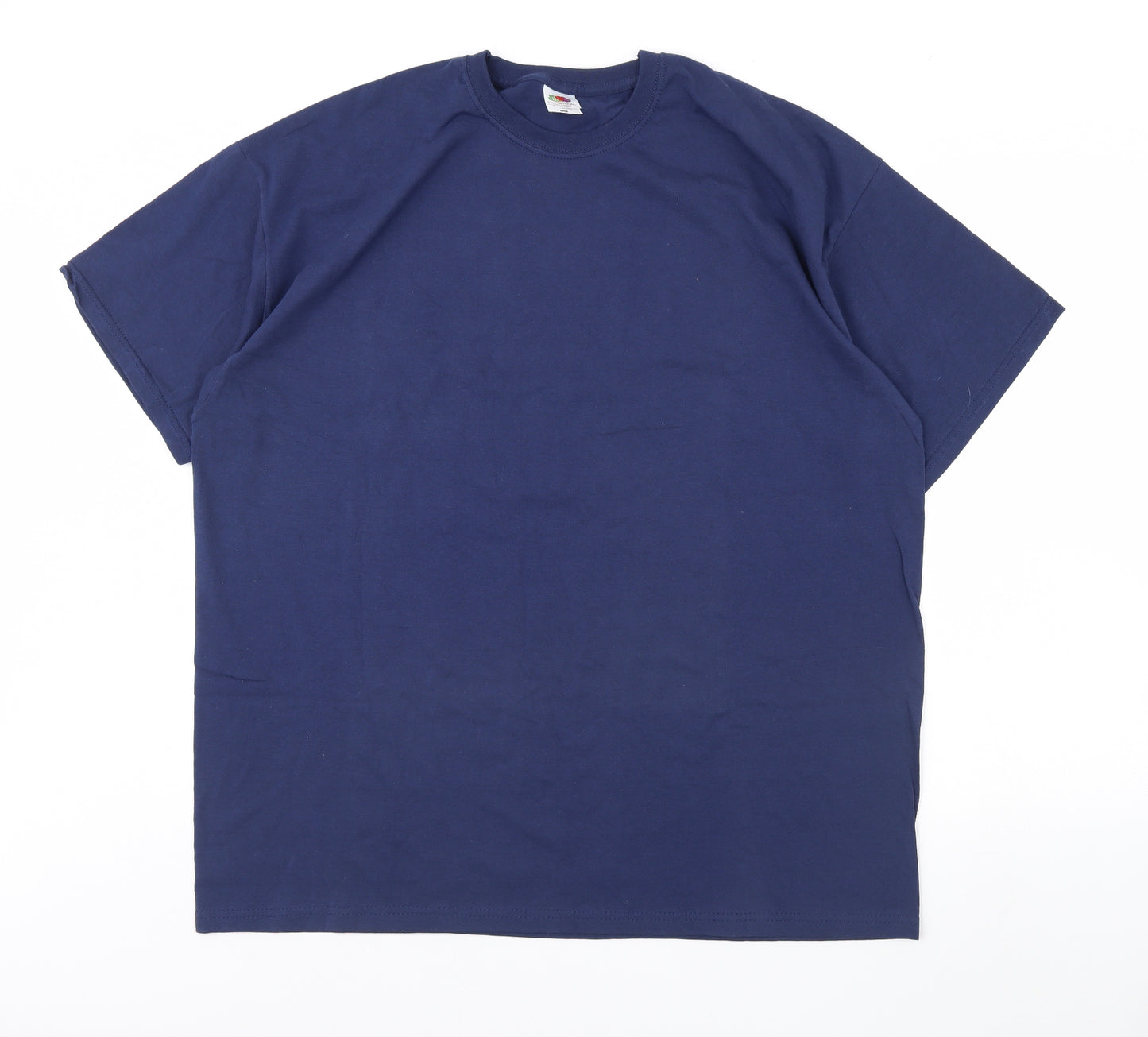 Fruit of the Loom Mens Blue    T-Shirt Size 2XL