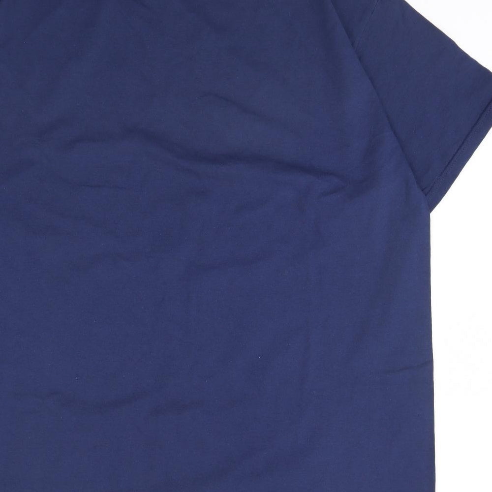 Fruit of the Loom Mens Blue    T-Shirt Size 2XL